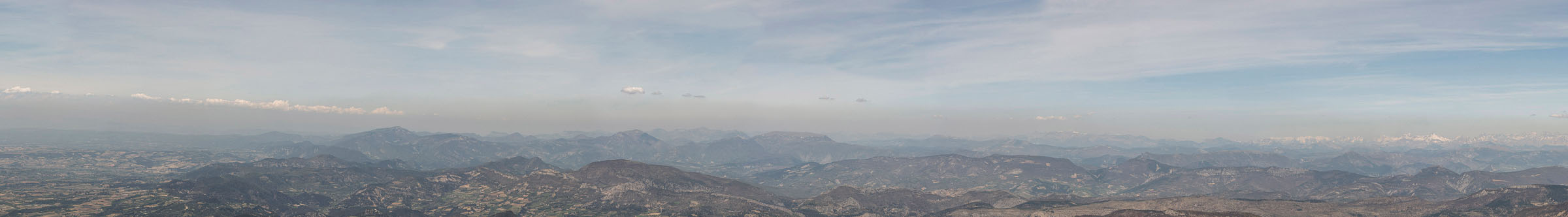 Renaissance, View from the Mont Ventoux toward the North, crop from a 360 degree panorama