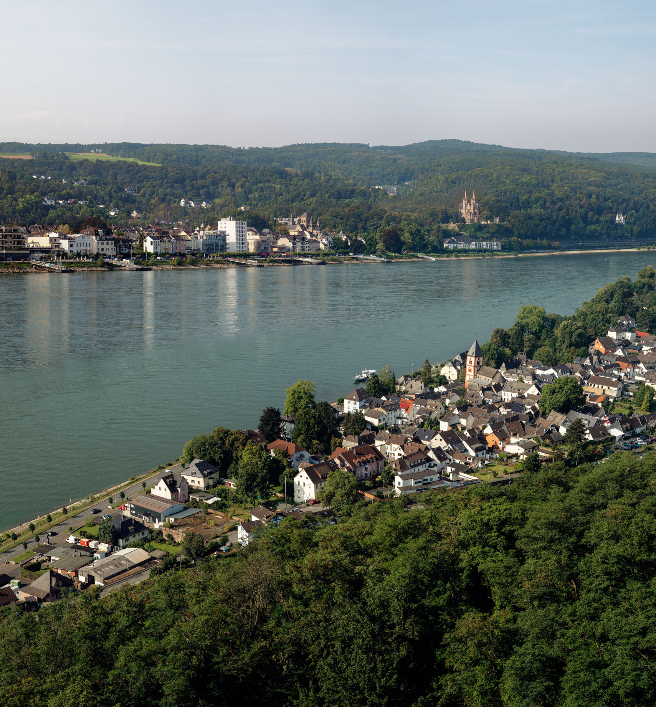 44. View of Remagen, as seen from the Erpeler Ley. 