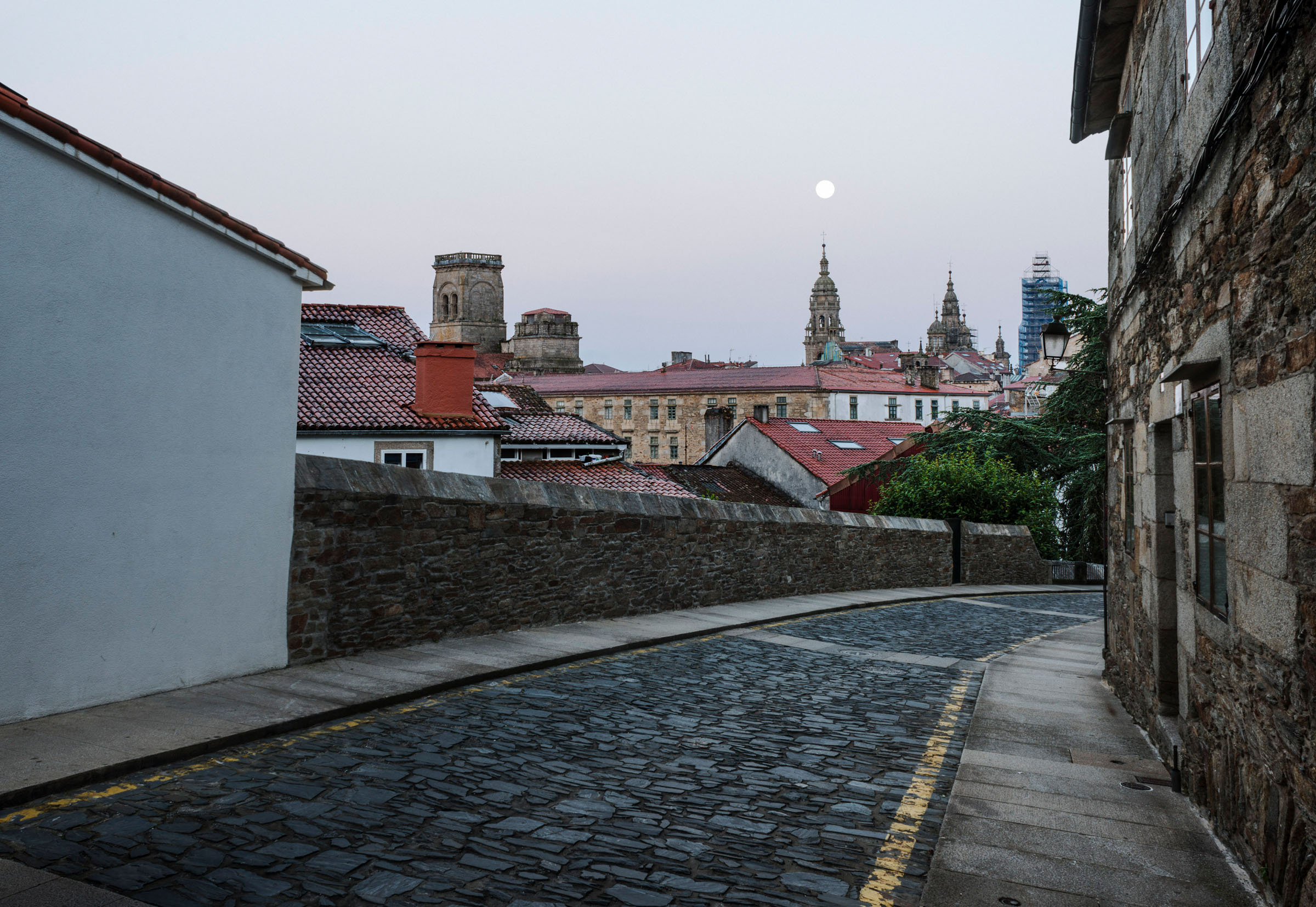 Camino Primitivo, View of Santiago de Compostella
